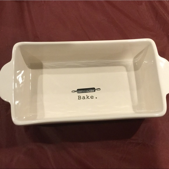 New Rae Dunn BAKE Icon Loaf Pan